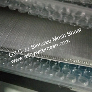 Five Layer Hastelloy C-22 Sintered Mesh Sheet
